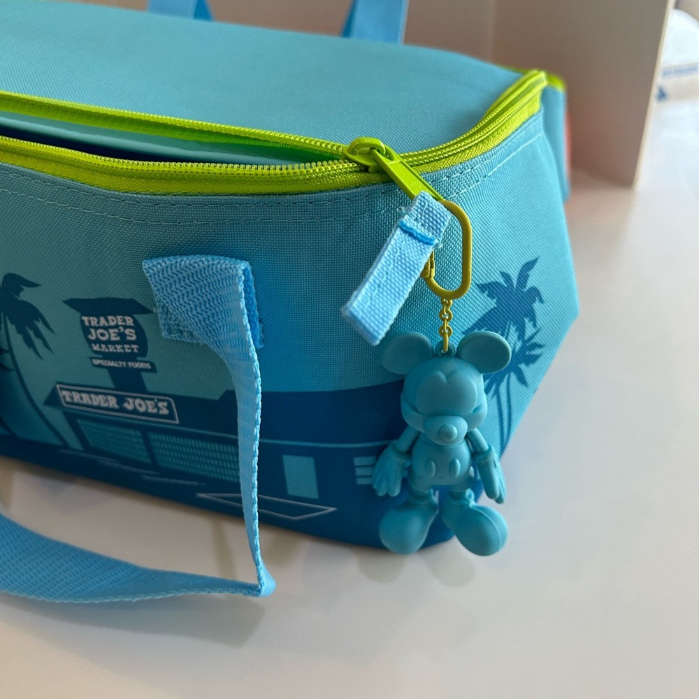 Trader Joe’s Viral Mini Insulated Tote in Turquoise! Mickey charm NOT included.